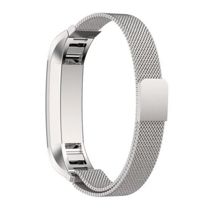 Серебристый Сменный ремешок для смарт-часов Fitbit Alta HR, браслет на запястье, аксессуары - Цвет: Серебристый