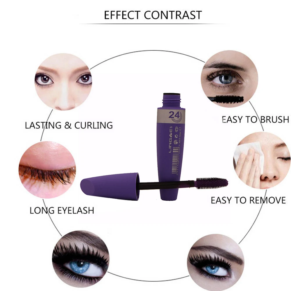Горячая Распродажа тушь для ресниц 6 цветов долговечная водонепроницаемая