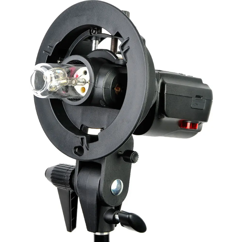 Кронштейн Godox s-типа для вспышки Bowens Yongnuo Meike с ручкой