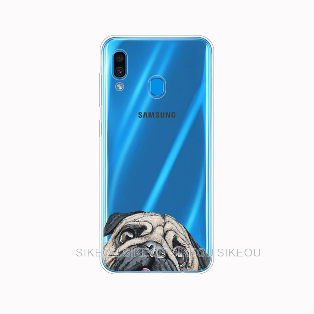 Чехол для Samsung A50 чехол Galaxy A60 A10 A30 A40 A70 A 50 2019 A9 A7 2018 Собака и кот Хаски Акита