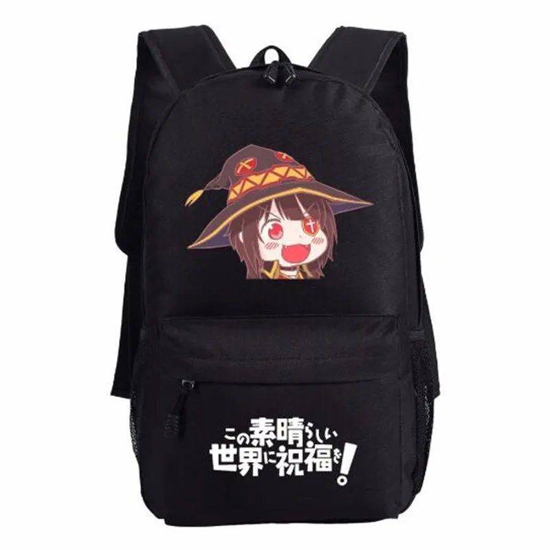 Школьный рюкзак аниме KonoSuba Megumin на молнии для девочек подростков студентов