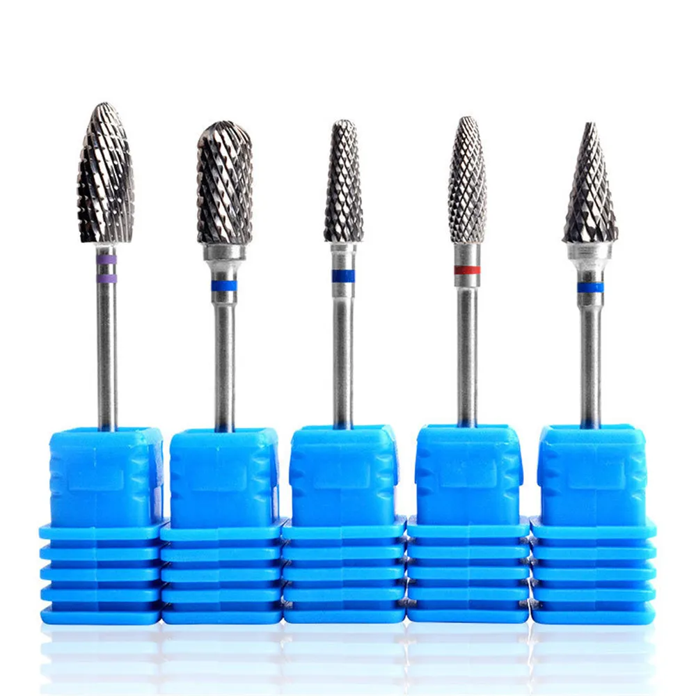 Blue Label Tungsten Carbide Nail Drill Bits Electric Polishing Machine Accessories Dead Skin Cutter File Unloading Tool | Красота и