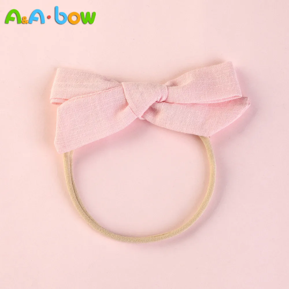 1 шт. Детские нейлоновые повязки на голову 10*5 см хлопковые банты повязка с