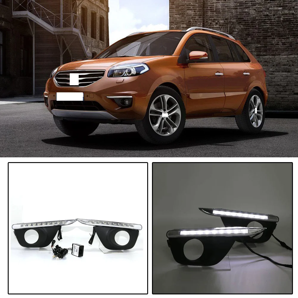 CAPQX 2 шт. для Renault Koleos 2012 2013 2014 передсветодиодный ные дневные ходовые огни