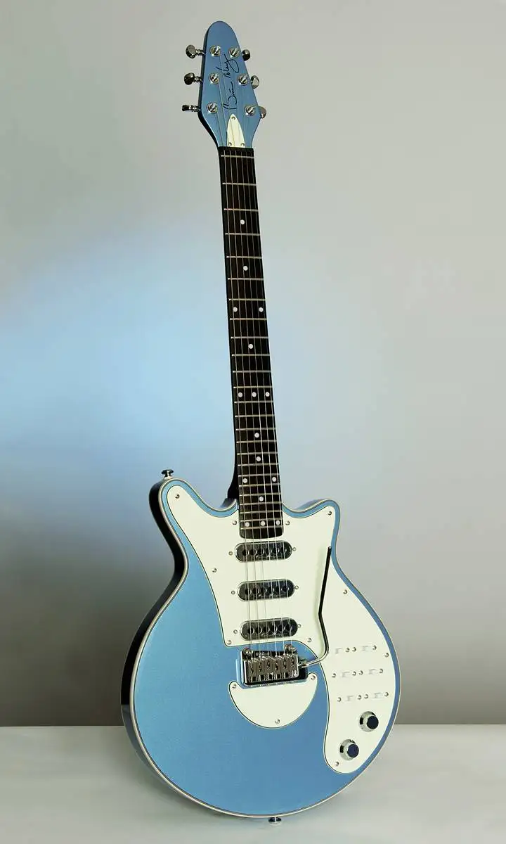 Новый Brian May винно синяя гитара Burns tri sonic signature звукосниматели 24 Лады