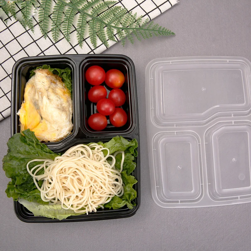 Утолщенный одноразовый Ланчбокс прямоугольник пластиковый Bento подходит для