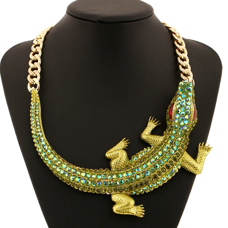 Женское Ожерелье чокер с массивной цепью Collier Femme 0411|necklace container|crystal skull necklacenecklace case