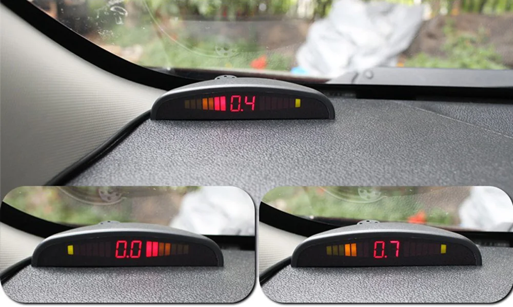 Автомобильные парковочные датчики Parktronics 4 черные/Серебристые/белые/красные