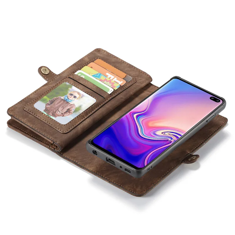 Чехол-кошелек для Samsung Galaxy S10 plus S10E из натуральной кожи | Мобильные телефоны и