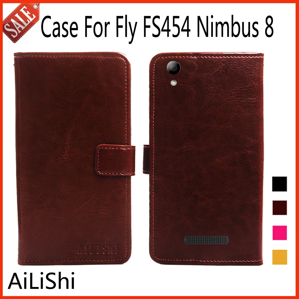 AiLiShi Роскошный кожаный чехол для Fly FS454 Nimbus 8 FS 454 в книжном стиле откидной защитный