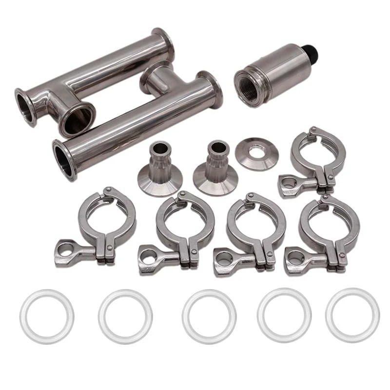 

1.5"Tri Clamp RIMS Tube Kit with Cam Locks 304 Stainless Steel Sanitary Brewer Fitting