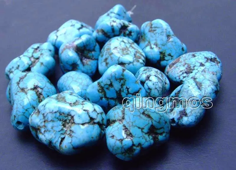 Большой 20 30 мм натуральный барочный синий камень Бусины Strand 15 &quot los12|bead strands|blue stone