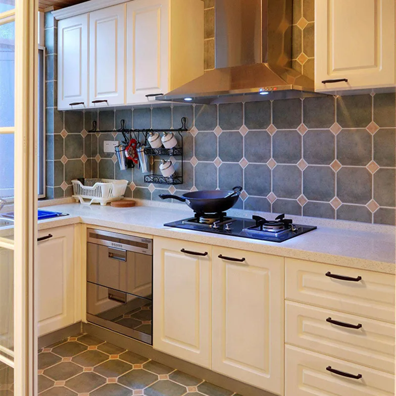 KK &amp FING Алюминиевые черные дверные ручки и для кухонного шкафа выдвижные