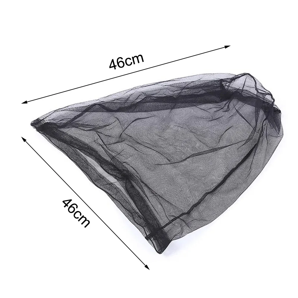 1PCS 46*46cm Mosquito Bee Insect Mesh Head Face Protect Fishing Net Hat Mask Cap Caps Apparel|Рыбацкие кепки| |