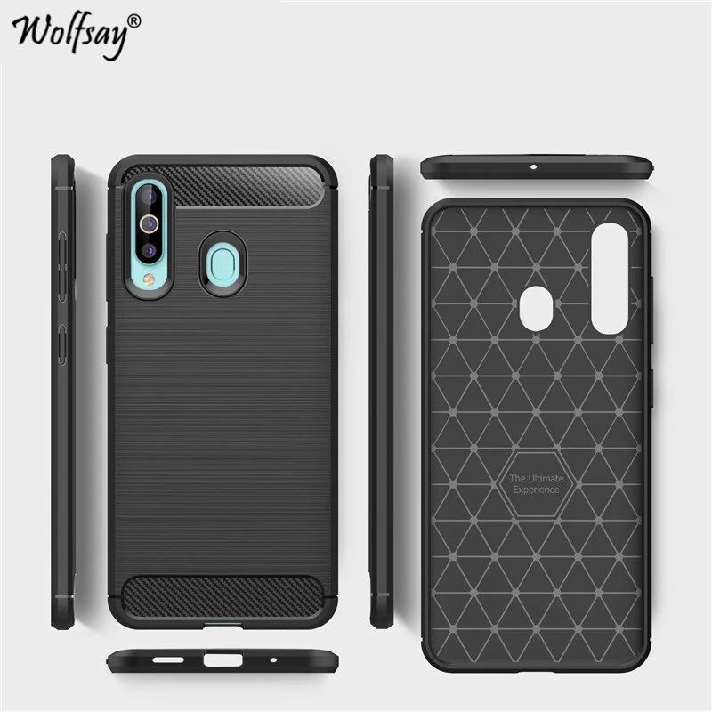 

For Samsung Galaxy A60 Case Luxury Brush Style Soft Rubber Phone Case For Samsung Galaxy A60 Back Cover For Samsung A60 Fundas