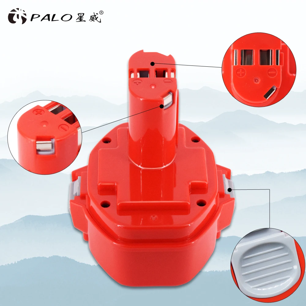 Аккумулятор Palo 14 4 В для MAKITA 1433 1434 Makita 5094D 6233D 4033D 6333D 6336D 6337D 8433D 1051D беспроводные