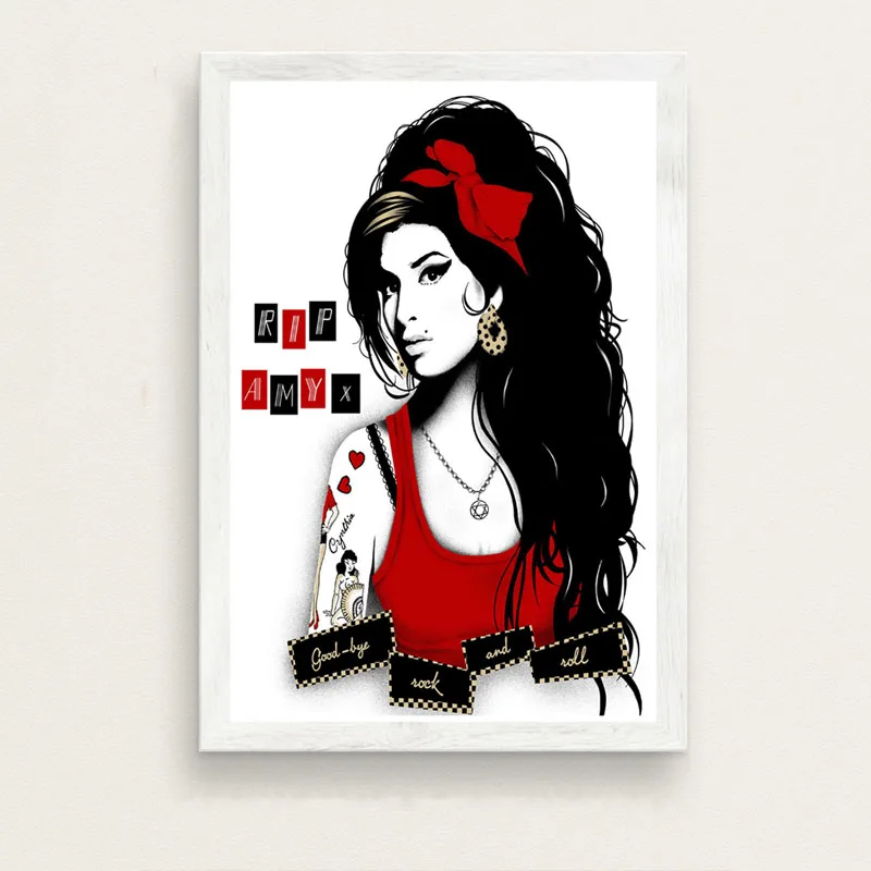 Печатный постер хит продаж новинка Женский музыкальный Amy Winehouse Популярная
