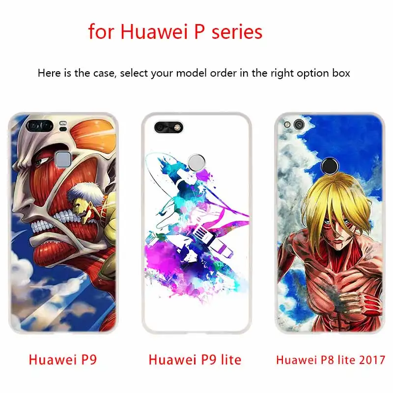 Чехол для телефона с аниме атака на титанов Huawei P40 P9 P10 P20 P30 Lite чехлы Pro P Smart 2019