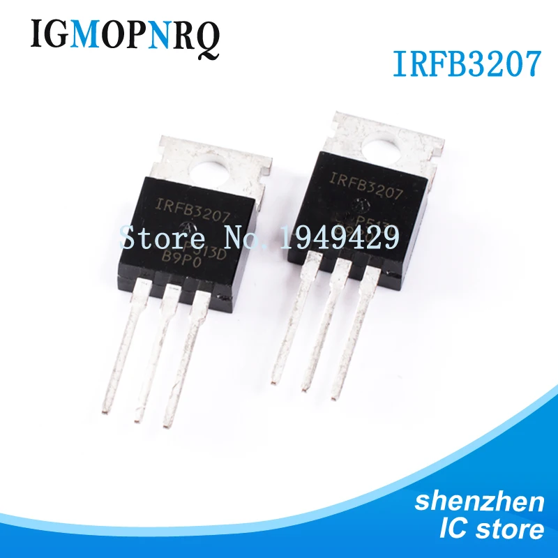 10 шт. IRFB3207PBF IRFB3207 3207 TO 220 MOSFET MOSFT 75V 180A 4 5 mOhm 180nC новый оригинальный Бесплатная