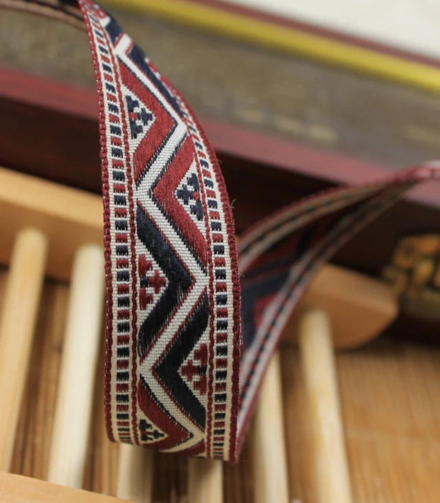 Изысканная 10 ярдов/лот 2 см вышивка в национальном стиле Лента отделка Кружева