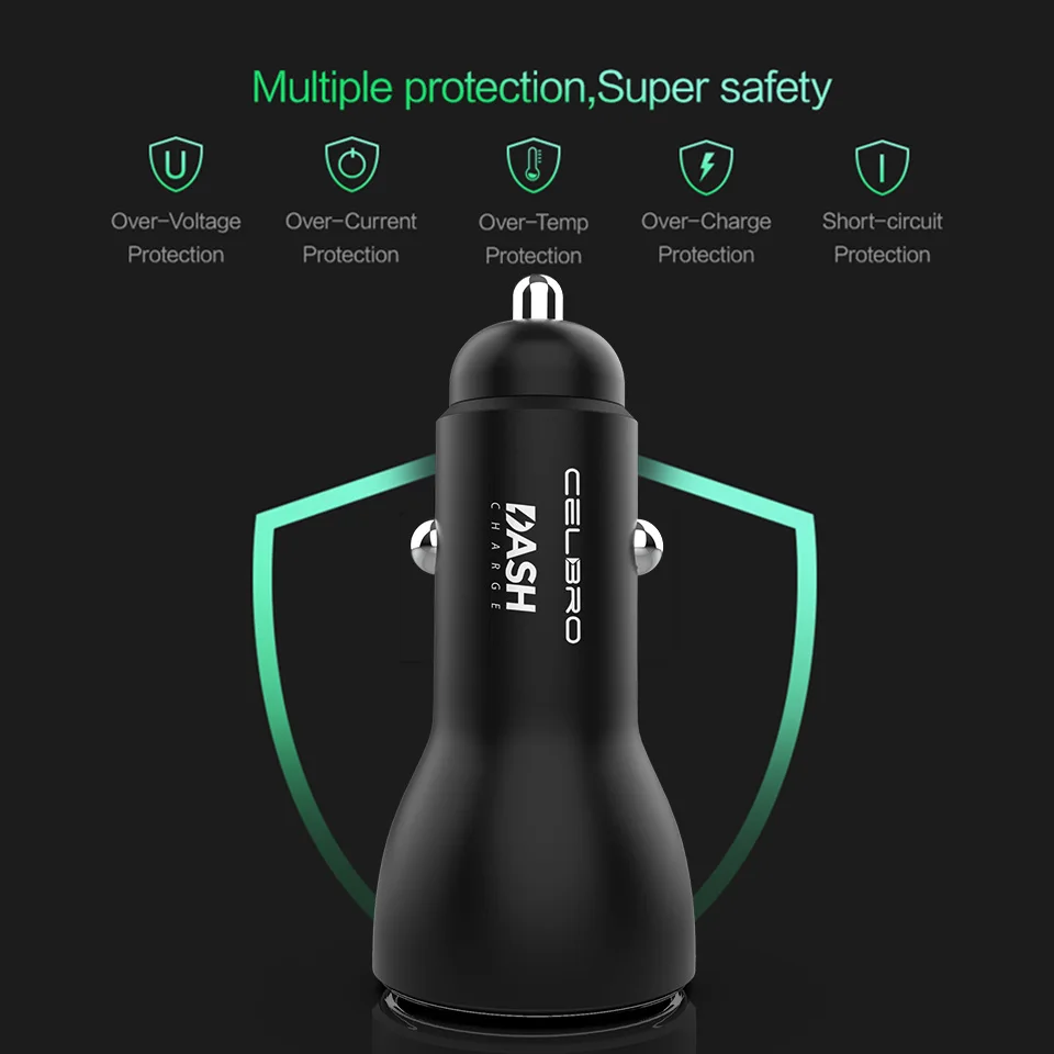 Автомобильное зарядное устройство с двумя портами USB для OnePlus 7 Pro 7T 6T 6T 5T 3T 3 Warp Charge Original One Plus Dash type C