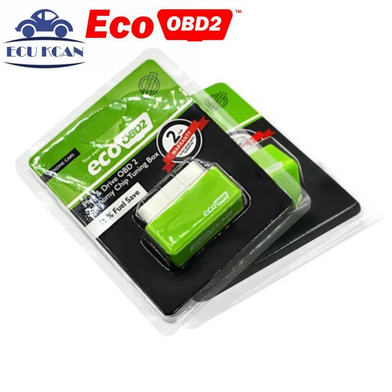 Лучшая цена EcoOBD2 чип тюнинг коробка OBD автомобиля вкладчик топлива эко OBD2 для
