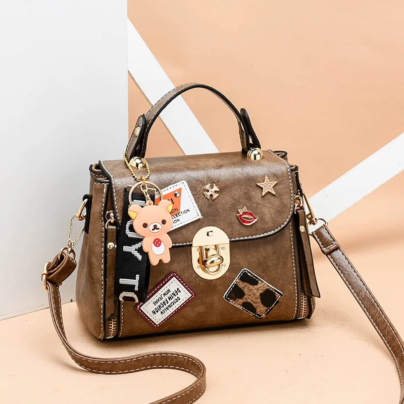 Light Khaki Высококачественная черная кожаная сумка для молодых девушек, новинка, сумка на плечо, женская сумка-тоут, сумка-мессенджер, сумка через плечо, большие сумки с верхней ручкой - Цвет: Light Khaki
