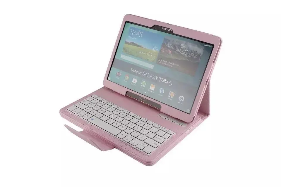 Съемный беспроводной Bluetooth клавиатура кожаный чехол подставка для Samsung Galaxy Tab S 10 5