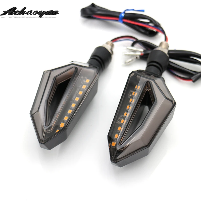 Clignotant moto 12 LED intermittes frecce сигнальные огни поворота мигалка задние фонари для Harley