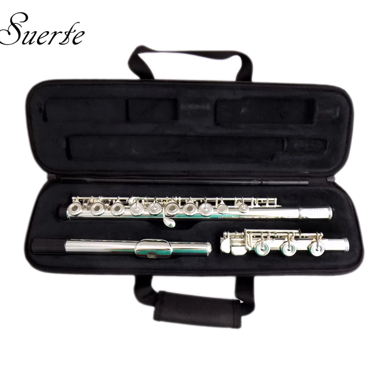 17 Флейта с открытыми отверстиями B footjoint Cupronickel Flutes французский ключ | Флейта -32920680112
