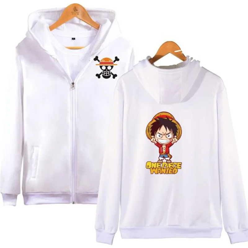 Аниме цельные мужские толстовки на молнии свитшоты с принтом обезьяны D Luffy Trafalgar