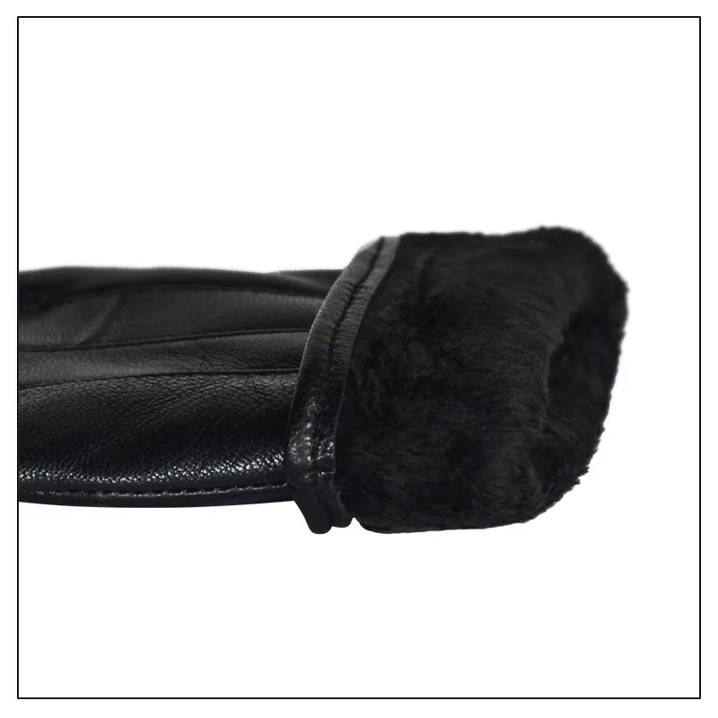 PUDI GL820 женские перчатки из натуральной овечьей кожи модные зимние теплые перчатки