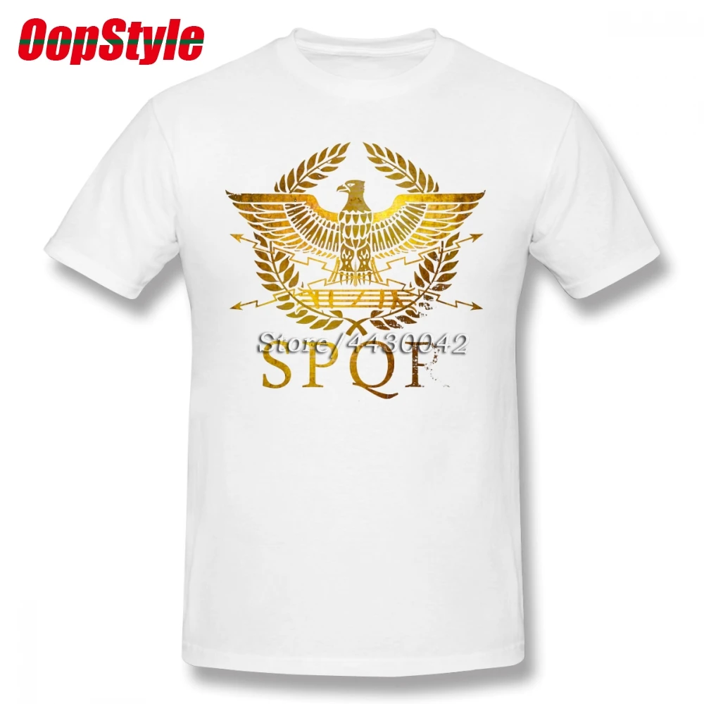 SPQR римская футболка для мужчин плюс размер хлопковая командная 4XL 5XL 6XL Camiseta |