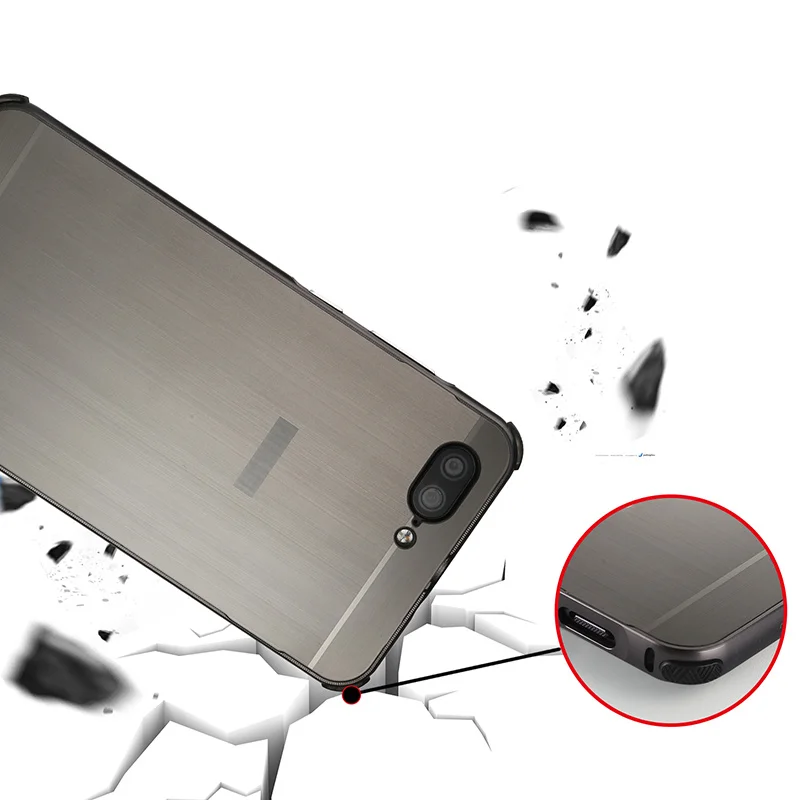 Luxury Aluminum Bumper For ASUS Zenfone 4 max Plus X015D Case Brushed Hard PC Back Cover ZC550TL |