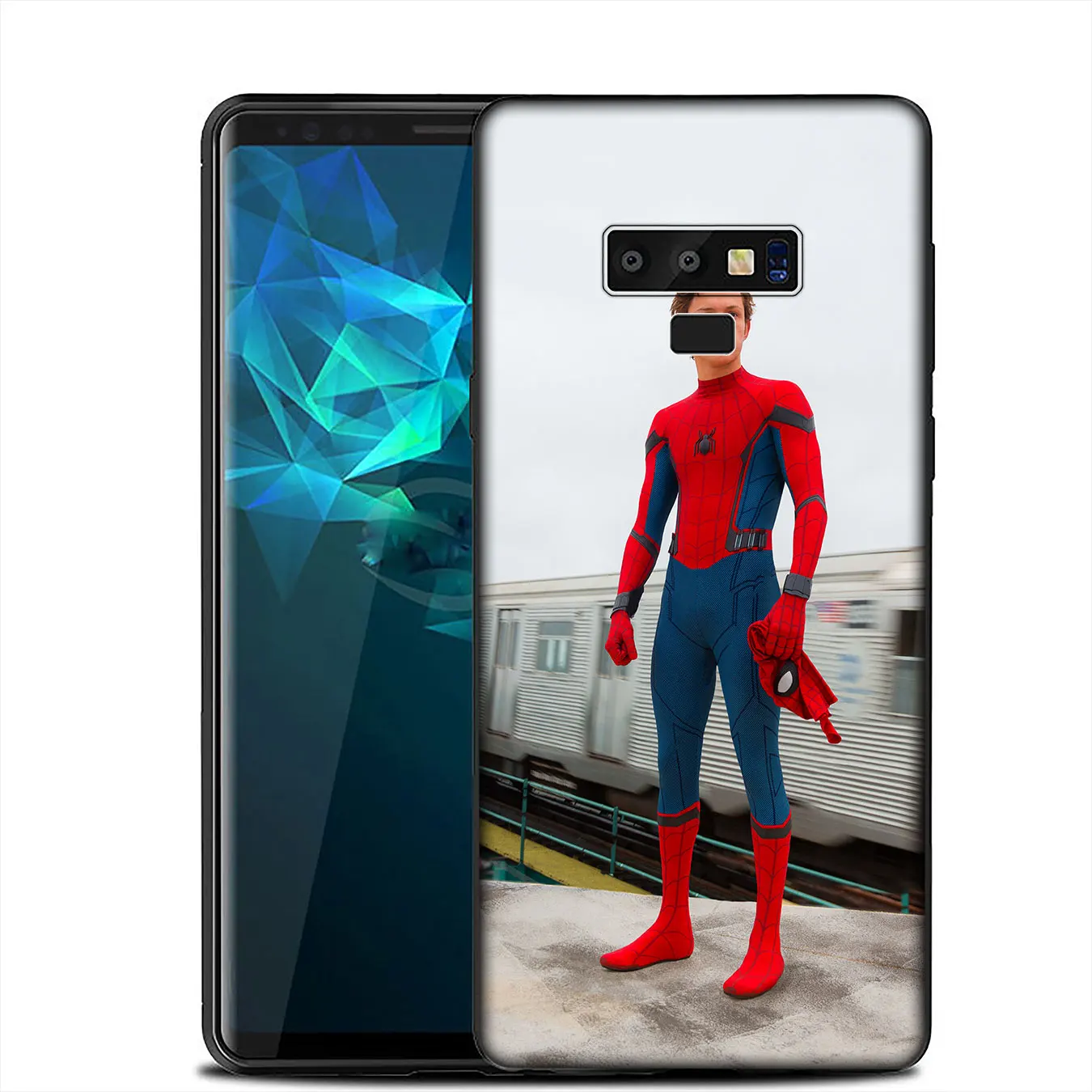 IYICAO Spider Man Marvel tom holland Soft Cover Case for Samsung Galaxy A6 A9 A8 A7 2018 A3 A5 2016 2017 Note 9 8 10 Plus Lite |
