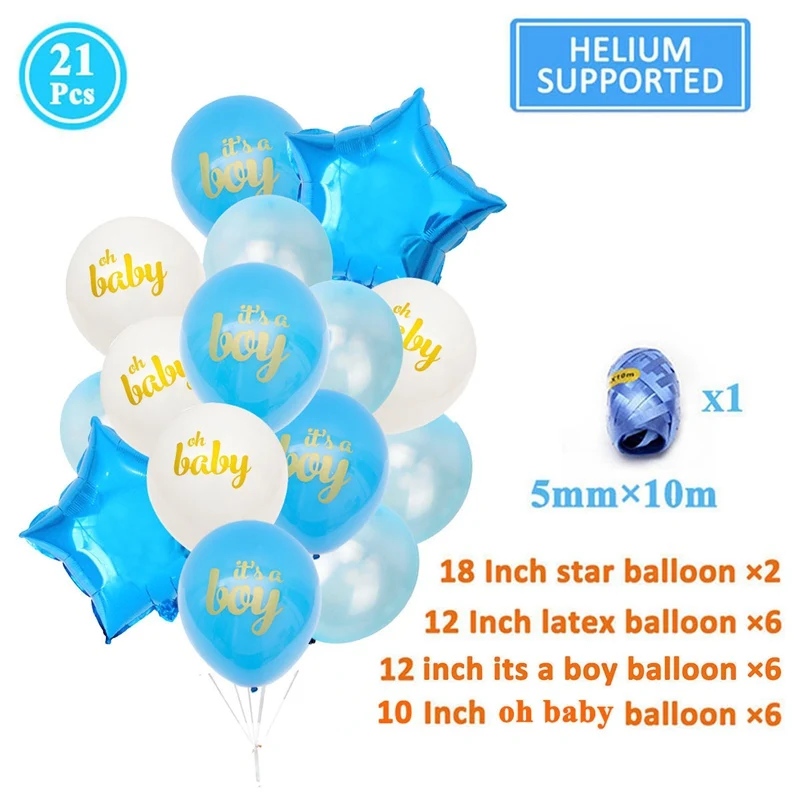 21pcs blue 1 Блестки из фольги шторы с блестками Baby Shower фотобудка фон украшения его девочка мальчик Babyshower вечерние принадлежности пол раскрыть - Цвет: 21pcs blue 1