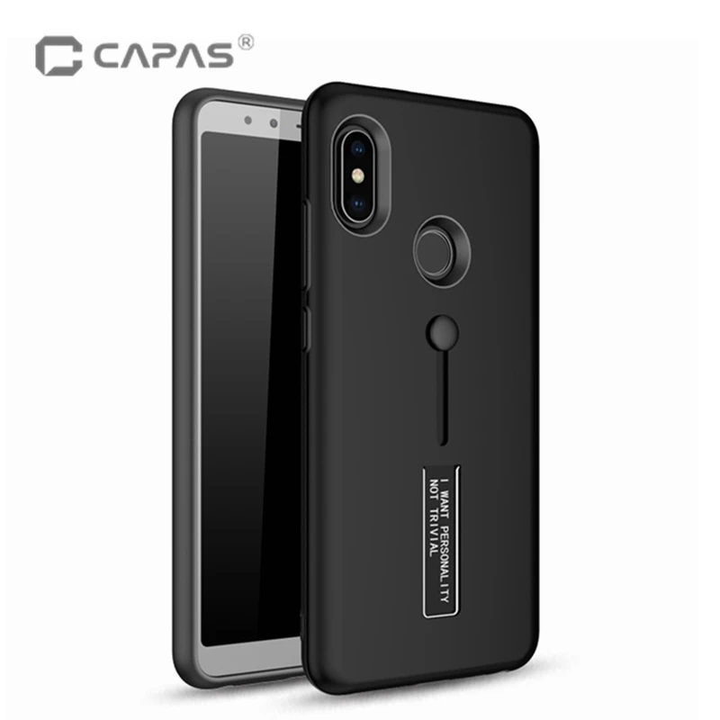 Чехол Mi A2 (Mi 6X) чехол подставка из ТПУ и поликарбоната с кольцом держателем для