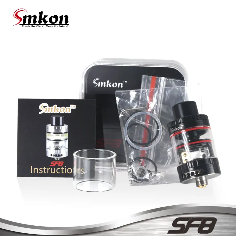 Оригинальный Smkon SF8 RTA бак 2 мл 24 мм диаметр столба 4 отверстия сборка палуба сверху