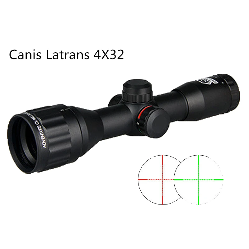 Canis Latrans 4X32 прицел для винтовки Mil Dot страйкбол пистолет тактический прицел оптический прицел 4-16X40 прицел для винтовки 6-24x50 прицелы - Цвет: gs1-0140 4X32