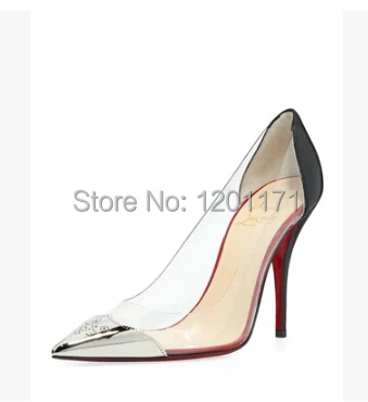 2014 New arrival European Stand on Red Shoes with Thin Film fight Coloration Buckle pointed shoes Women's pumps | Обувь