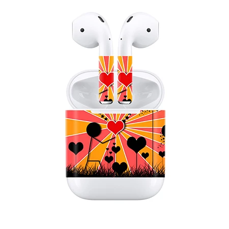 TN-APods-0124 ПВХ наклейка для Airpods защитная кожа для Airpods чехол Deca forl Airpods оберточная Наклейка - Цвет: TN-APods-0124