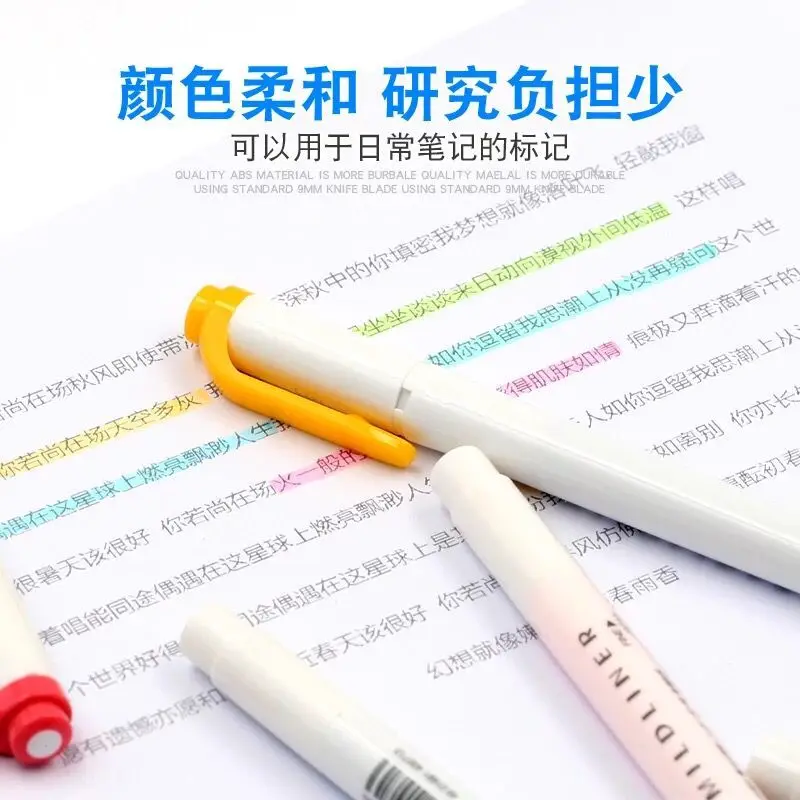 Японские канцелярские принадлежности Zebra Mildliner двухсторонний хайлайтер тонкий/Bold 20 цветов флуоресцентная ручка крюк ручка маркер, фломастер
