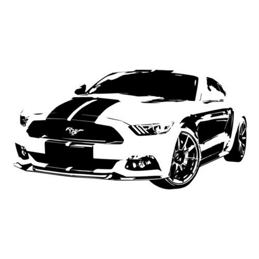 Художественный Декор Mustang Muscle Car V8 настенная наклейка с цитатами для мальчиков