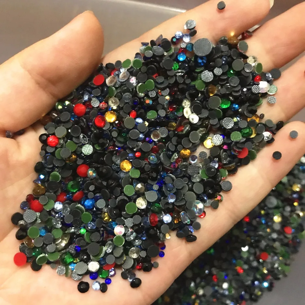 

ss6,,ss10,ss16,ss20,ss30,ss34 Mix Colors Top Quality DMC Iron On Hot fix Crystal Strass Sewing & Fabric Garment
