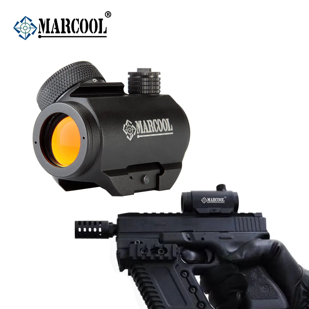 Marcool 1x20 Glock 17 19 прицел с красной точкой 20 мм виверным Рельсом для охотничьей