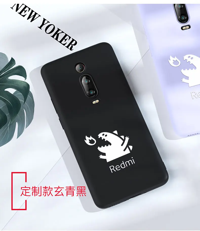 Black Чехол redmi k20, жидкий силиконовый защитный чехол для Monster Specail Edition, мягкий тонкий чехол для Xiao mi redmi K20 pro mi 9 t, чехол s - Цвет: Black