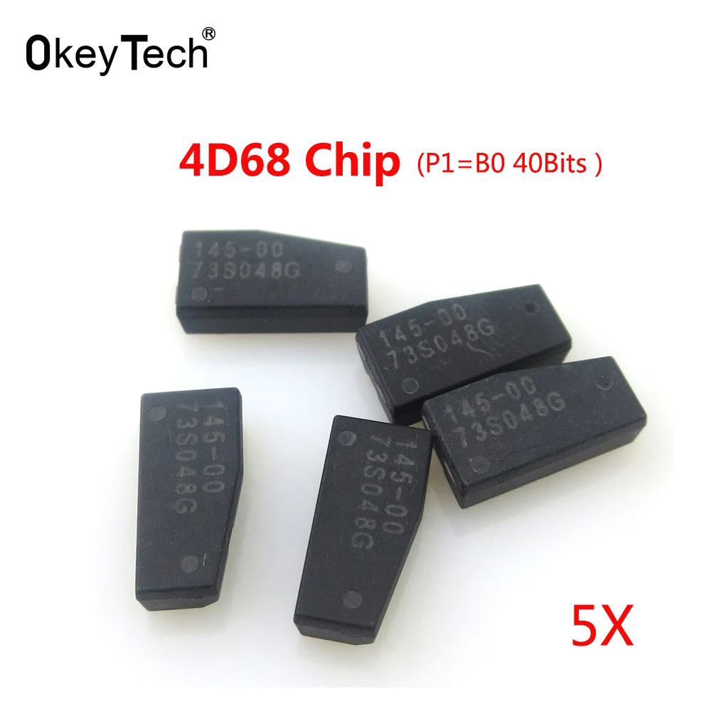 OkeyTech 5 шт./лот 4D68 ключ чип Автомобильный карбоновый транспондер ID:4D(68) P1 = B0 40 бит TP29