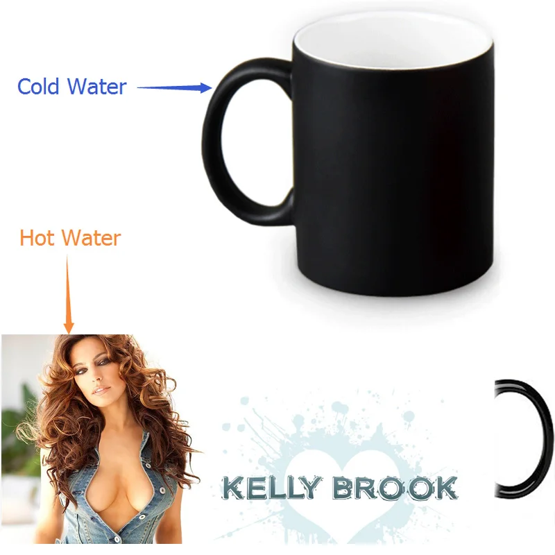 Волшебная кружка Kelly Brook Термокружка с изменением цвета на заказ 350 мл/12 унций