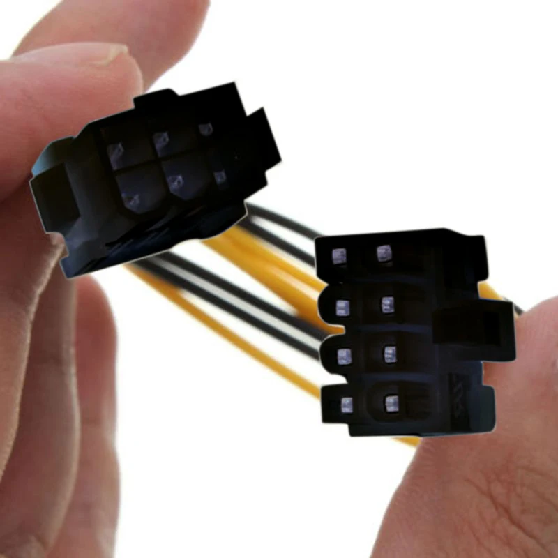 1 шт. 20 см Процессор видео Графика карты 6Pin для 8Pin PCIE Мощность кабель 6 Pin женские