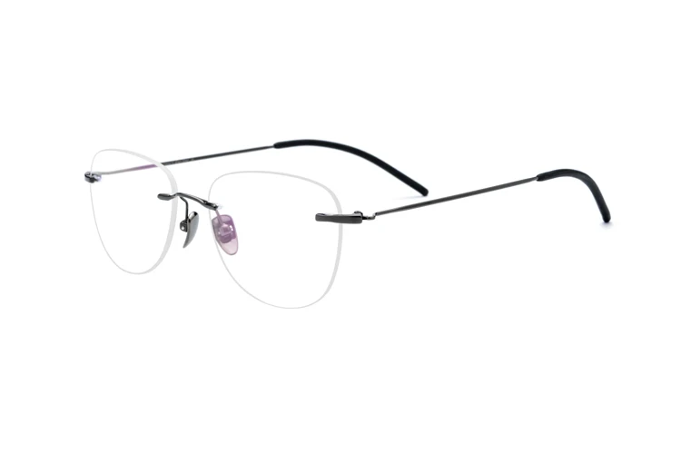 Оправа для очков без оправы мужчин и женщин из чистого титана|Мужские очки кадры|